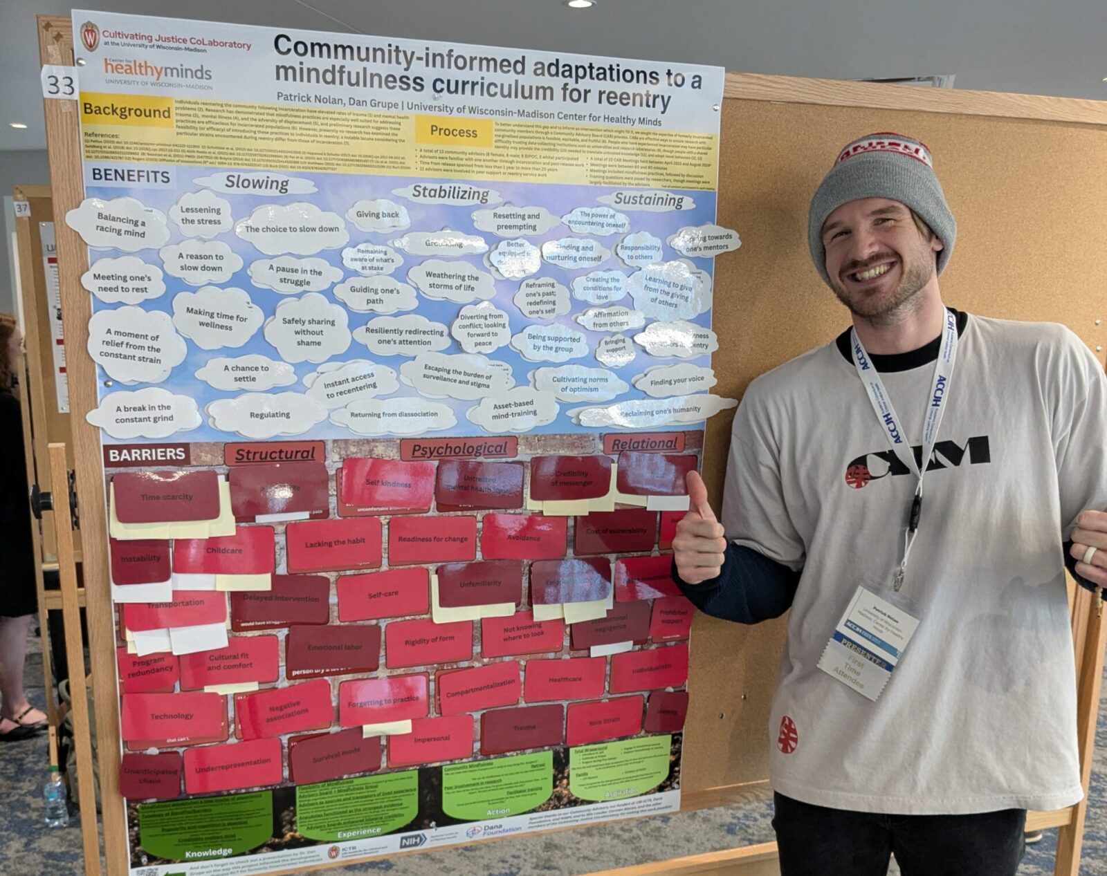 Patrick poster at ACCJH Conference in Atlanta, GA